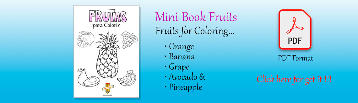PDF • Frutas para Colorir