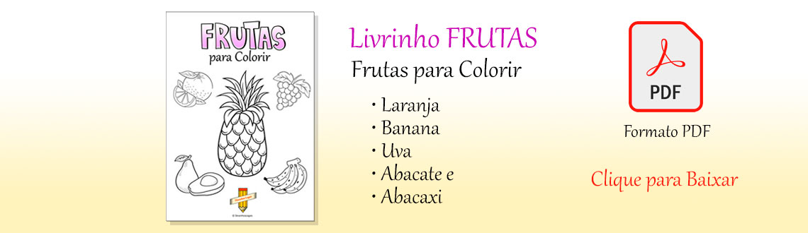 PDF • Frutas para Colorir